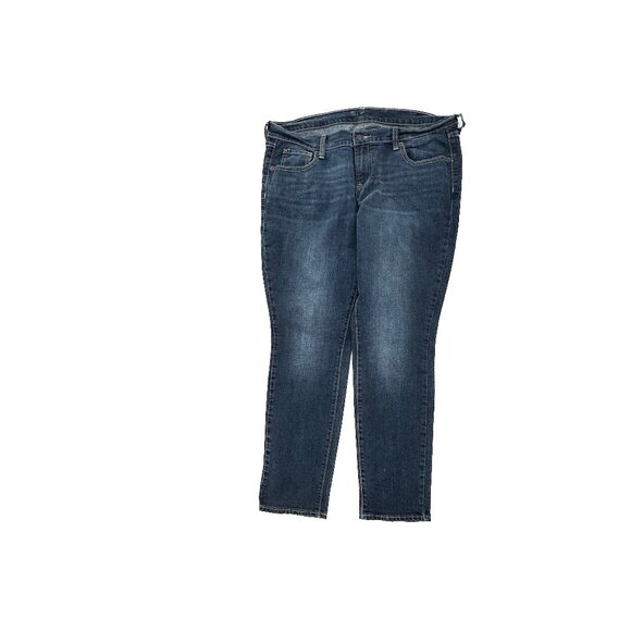 Old Navy Skinny Flirt Women's size 14P Dark Wash Blue Denim jeans - Picture 1 of 4
